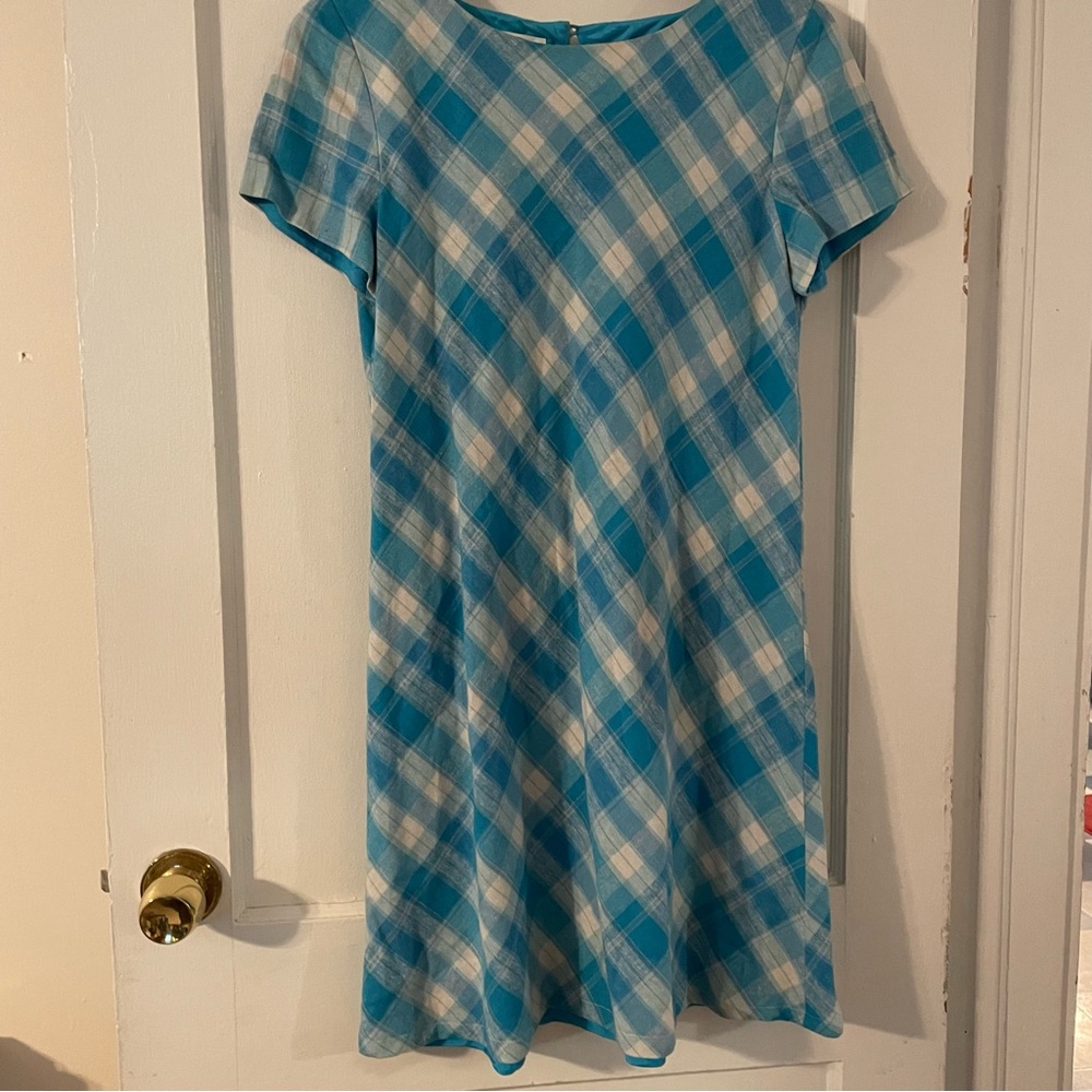 Talbots Gingham Print Dress